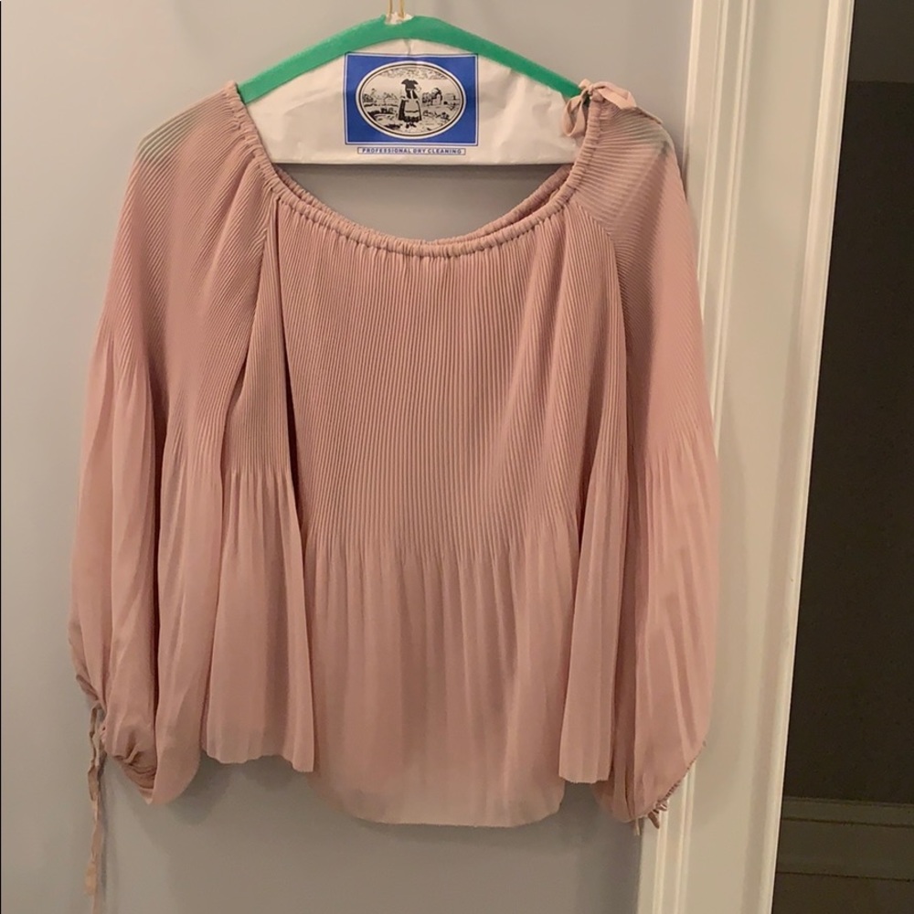 Off the shoulder blouse from Aritzia